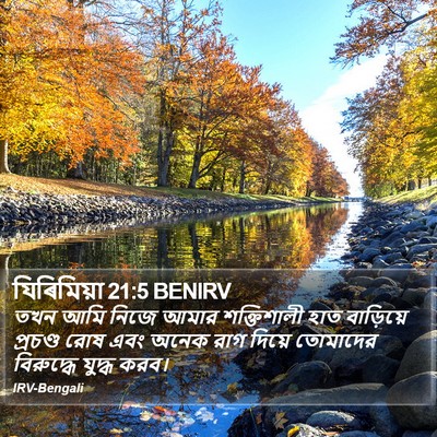 যিৰিমিয়া 21:5 BENIRV Bible Verse Image
