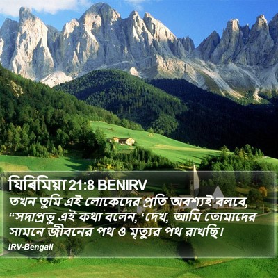 যিৰিমিয়া 21:8 BENIRV Bible Verse Image