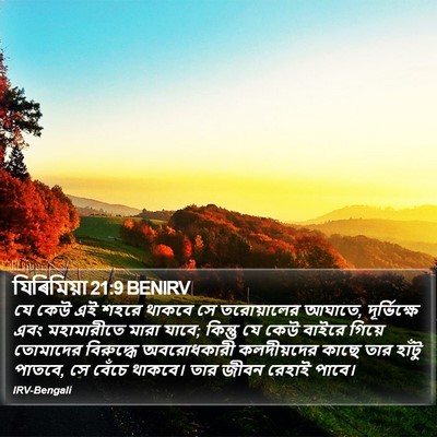যিৰিমিয়া 21:9 BENIRV Bible Verse Image