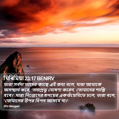 যিৰিমিয়া 23:17 BENIRV Bible Verse Image