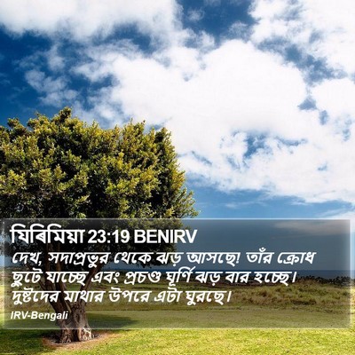 যিৰিমিয়া 23:19 BENIRV Bible Verse Image