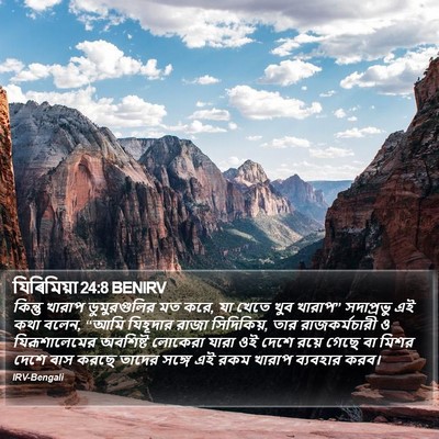 যিৰিমিয়া 24:8 BENIRV Bible Verse Image