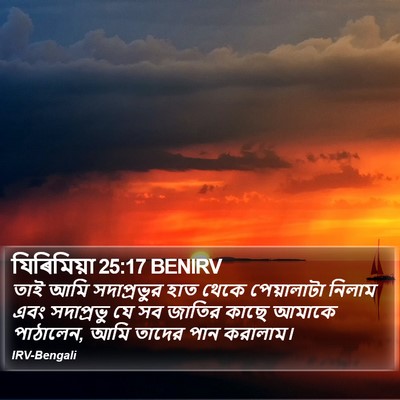 যিৰিমিয়া 25:17 BENIRV Bible Verse Image