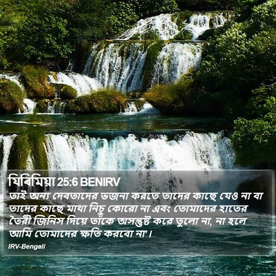 যিৰিমিয়া 25:6 BENIRV Bible Verse Image