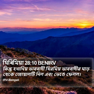 যিৰিমিয়া 28:10 BENIRV Bible Verse Image