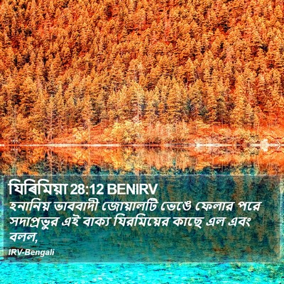 যিৰিমিয়া 28:12 BENIRV Bible Verse Image