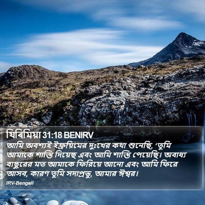 যিৰিমিয়া 31:18 BENIRV Bible Verse Image