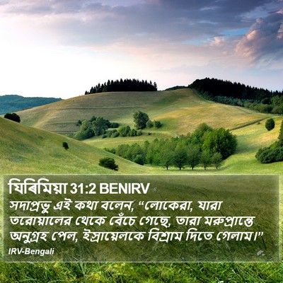 যিৰিমিয়া 31:2 BENIRV Bible Verse Image
