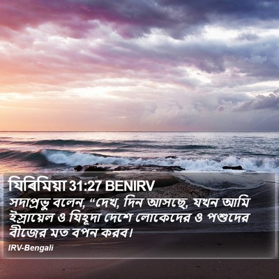 যিৰিমিয়া 31:27 BENIRV Bible Verse Image