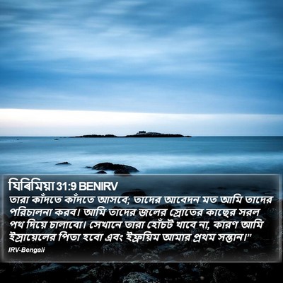 যিৰিমিয়া 31:9 BENIRV Bible Verse Image