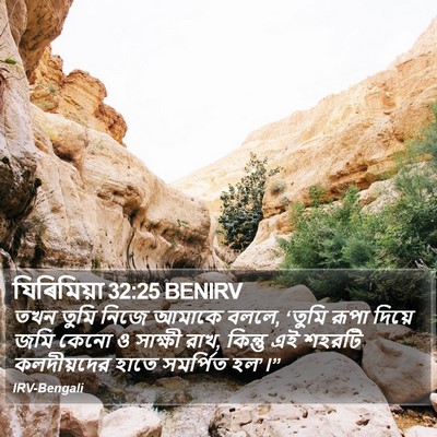 যিৰিমিয়া 32:25 BENIRV Bible Verse Image