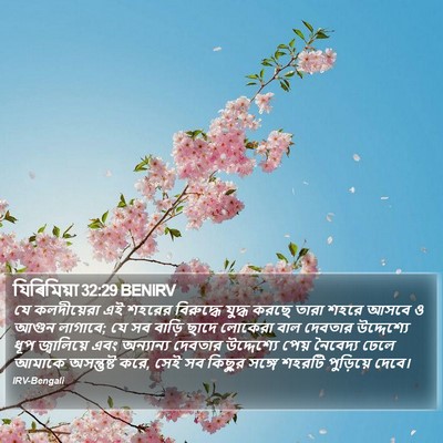 যিৰিমিয়া 32:29 BENIRV Bible Verse Image
