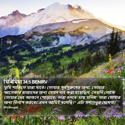 যিৰিমিয়া 34:5 BENIRV Bible Verse Image