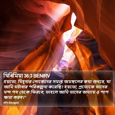 যিৰিমিয়া 36:3 BENIRV Bible Verse Image