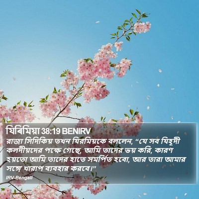 যিৰিমিয়া 38:19 BENIRV Bible Verse Image