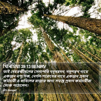 যিৰিমিয়া 39:13 BENIRV Bible Verse Image