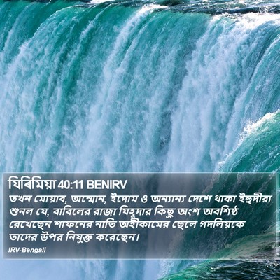 যিৰিমিয়া 40:11 BENIRV Bible Verse Image