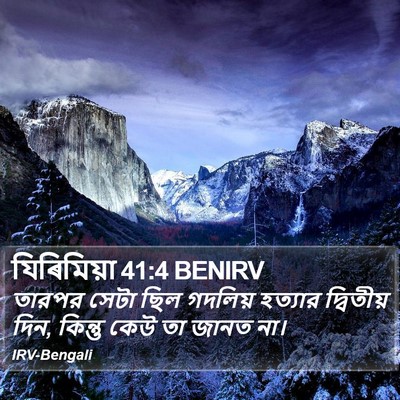 যিৰিমিয়া 41:4 BENIRV Bible Verse Image