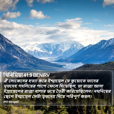যিৰিমিয়া 41:9 BENIRV Bible Verse Image