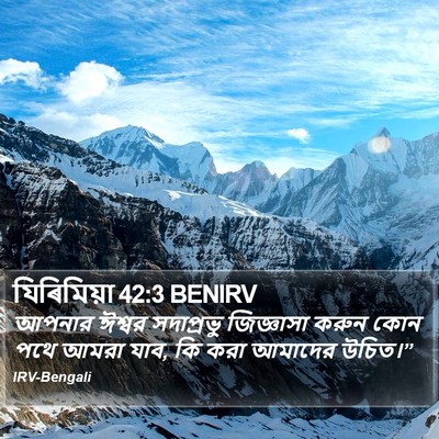 যিৰিমিয়া 42:3 BENIRV Bible Verse Image