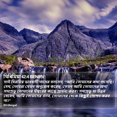 যিৰিমিয়া 42:4 BENIRV Bible Verse Image