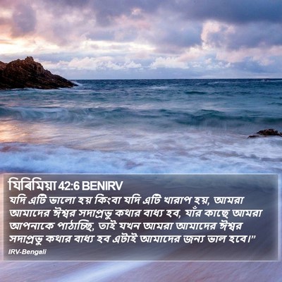 যিৰিমিয়া 42:6 BENIRV Bible Verse Image