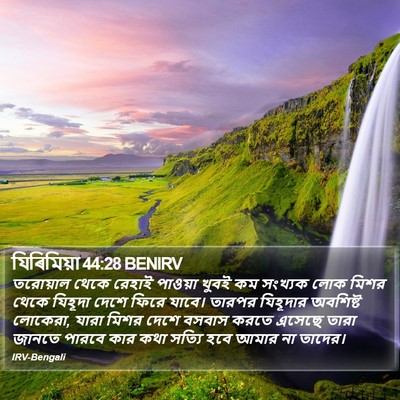 যিৰিমিয়া 44:28 BENIRV Bible Verse Image