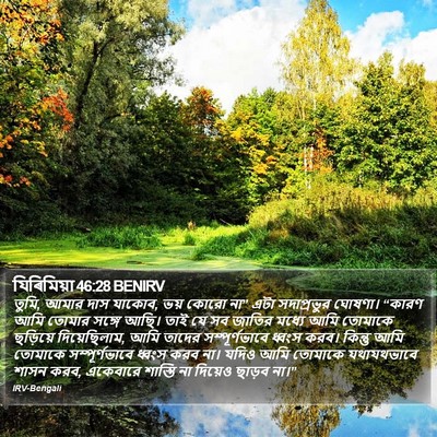 যিৰিমিয়া 46:28 BENIRV Bible Verse Image