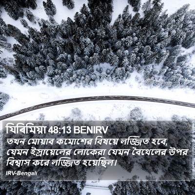 যিৰিমিয়া 48:13 BENIRV Bible Verse Image
