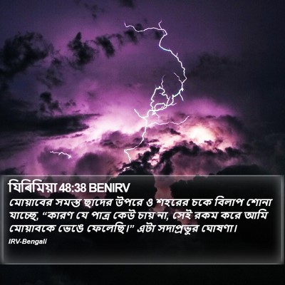 যিৰিমিয়া 48:38 BENIRV Bible Verse Image