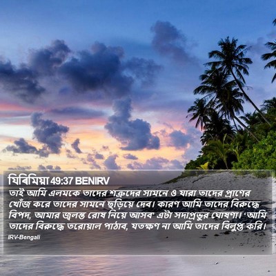 যিৰিমিয়া 49:37 BENIRV Bible Verse Image