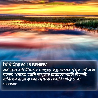 যিৰিমিয়া 50:18 BENIRV Bible Verse Image