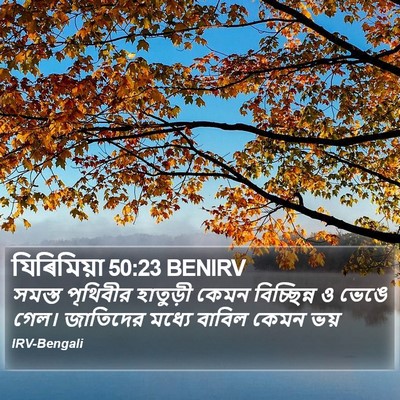 যিৰিমিয়া 50:23 BENIRV Bible Verse Image