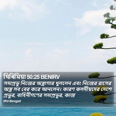 যিৰিমিয়া 50:25 BENIRV Bible Verse Image