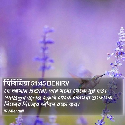 যিৰিমিয়া 51:45 BENIRV Bible Verse Image