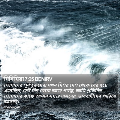 যিৰিমিয়া 7:25 BENIRV Bible Verse Image