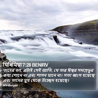 যিৰিমিয়া 7:28 BENIRV Bible Verse Image