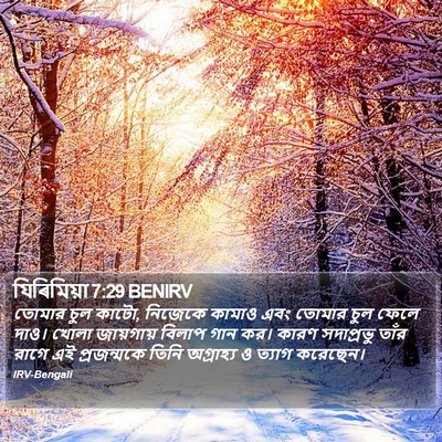 যিৰিমিয়া 7:29 BENIRV Bible Verse Image
