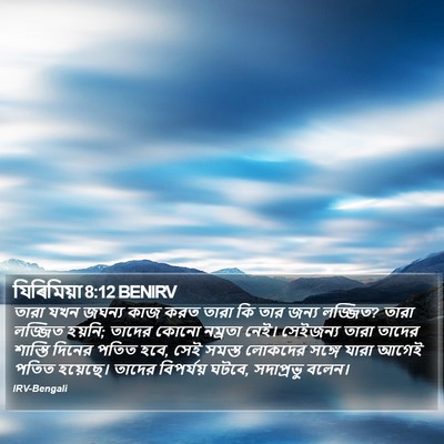 যিৰিমিয়া 8:12 BENIRV Bible Verse Image