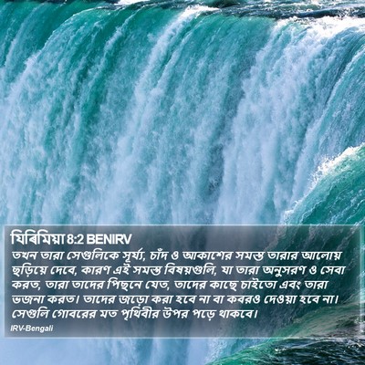 যিৰিমিয়া 8:2 BENIRV Bible Verse Image