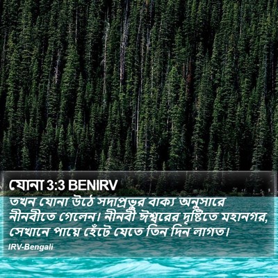 যোনা 3:3 BENIRV Bible Verse Image