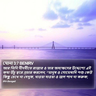 যোনা 3:7 BENIRV Bible Verse Image