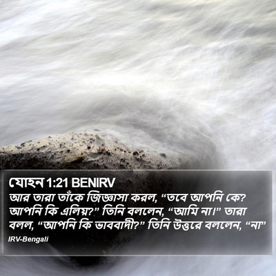 যোহন 1:21 BENIRV Bible Verse Image