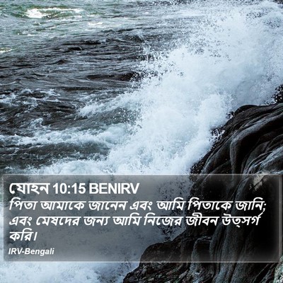 যোহন 10:15 BENIRV Bible Verse Image