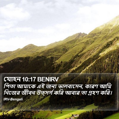 যোহন 10:17 BENIRV Bible Verse Image