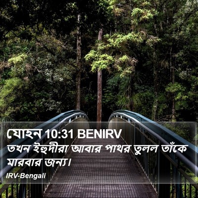 যোহন 10:31 BENIRV Bible Verse Image