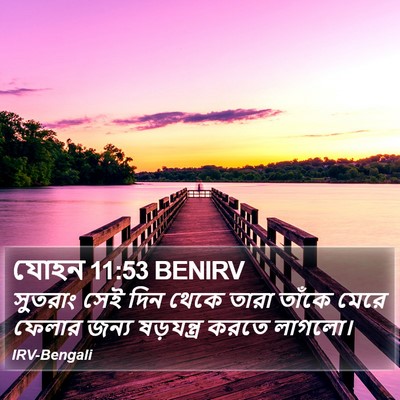 যোহন 11:53 BENIRV Bible Verse Image