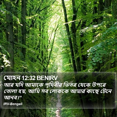 যোহন 12:32 BENIRV Bible Verse Image