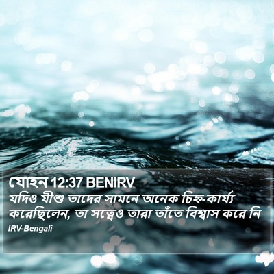 যোহন 12:37 BENIRV Bible Verse Image