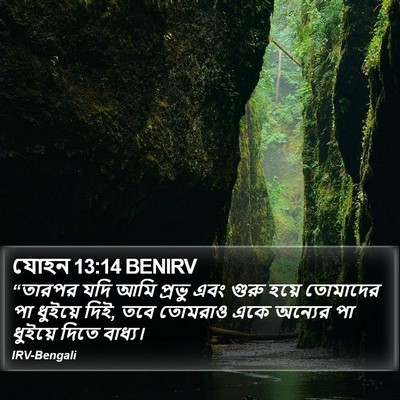 যোহন 13:14 BENIRV Bible Verse Image
